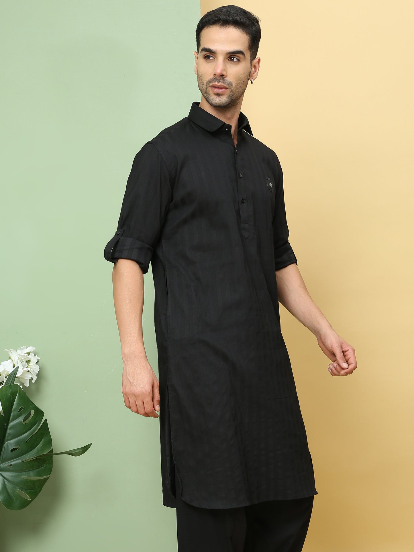 ZEUS SOLID PATHANI KURTA SET