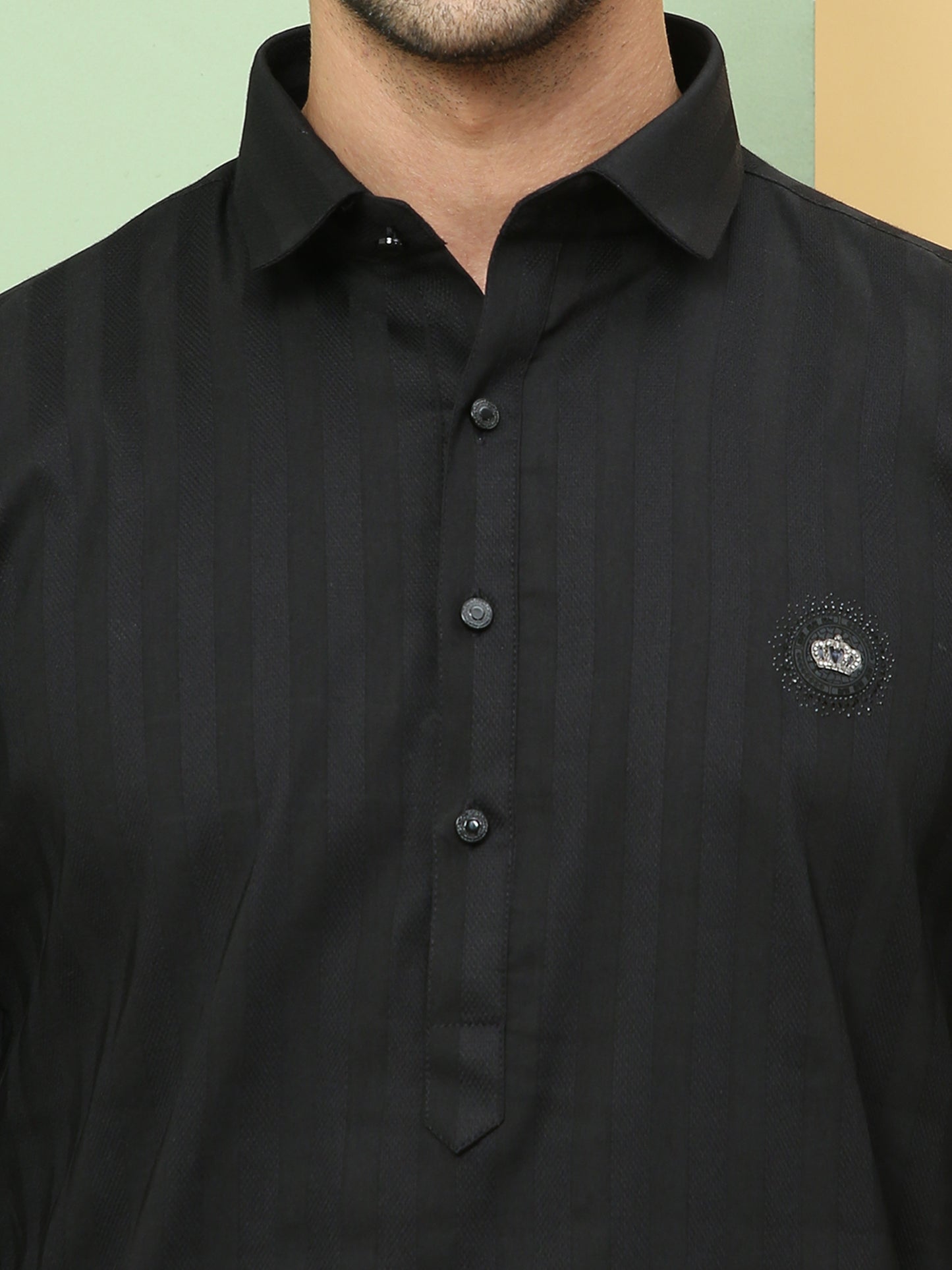 ZEUS SOLID PATHANI KURTA SET