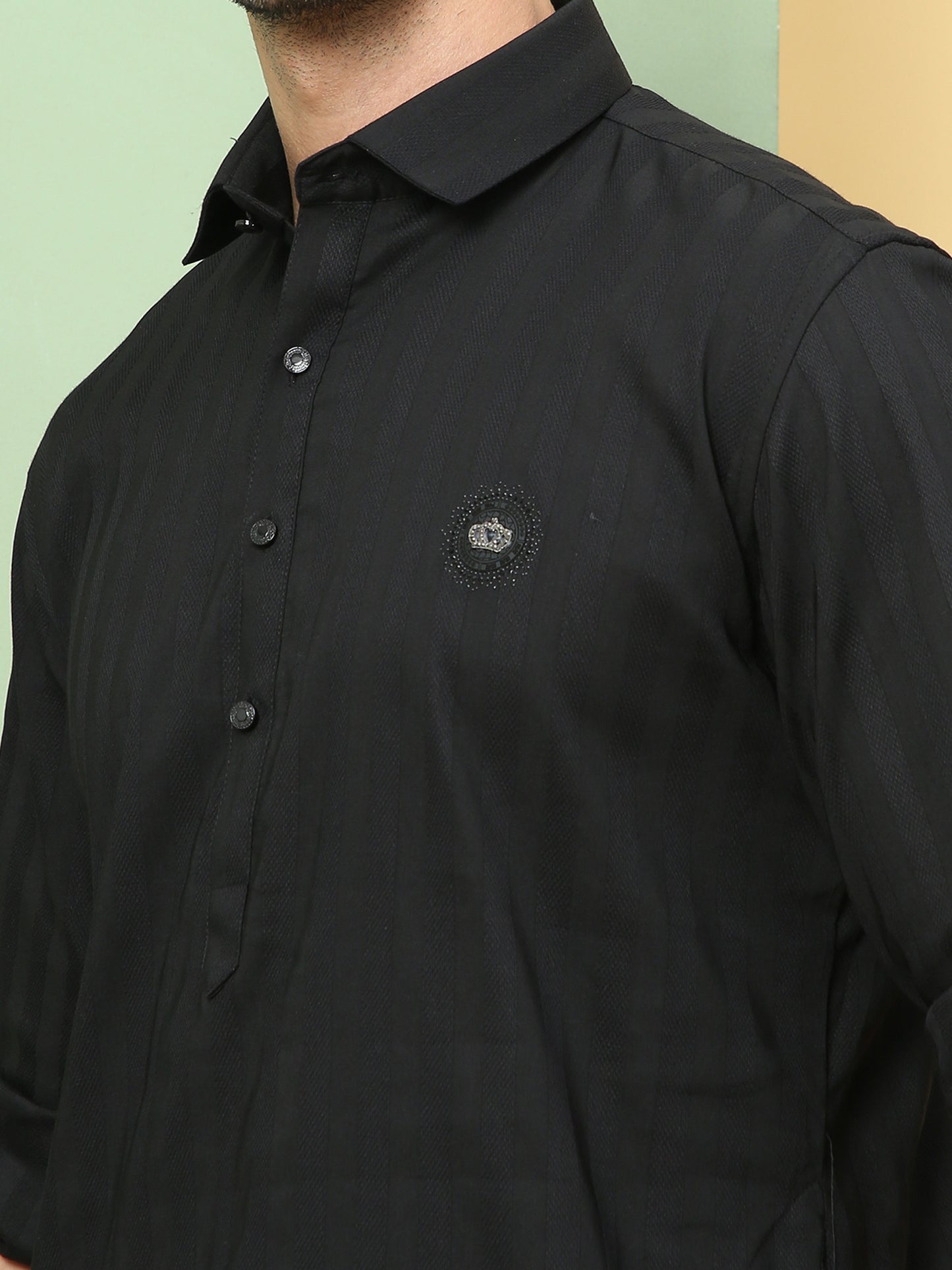 ZEUS SOLID PATHANI KURTA SET
