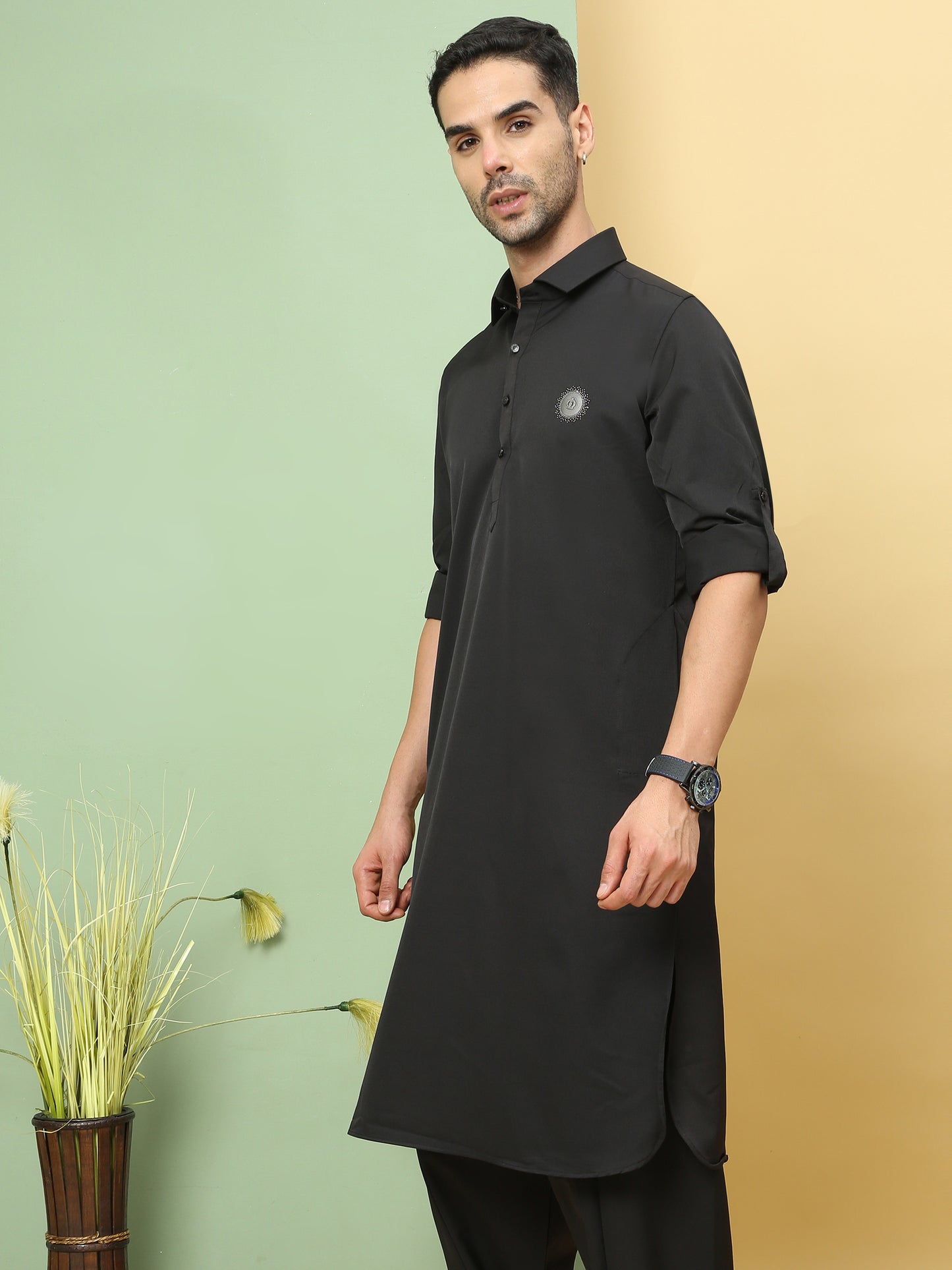 THUNDER SOLID PATHANI KURTA SET