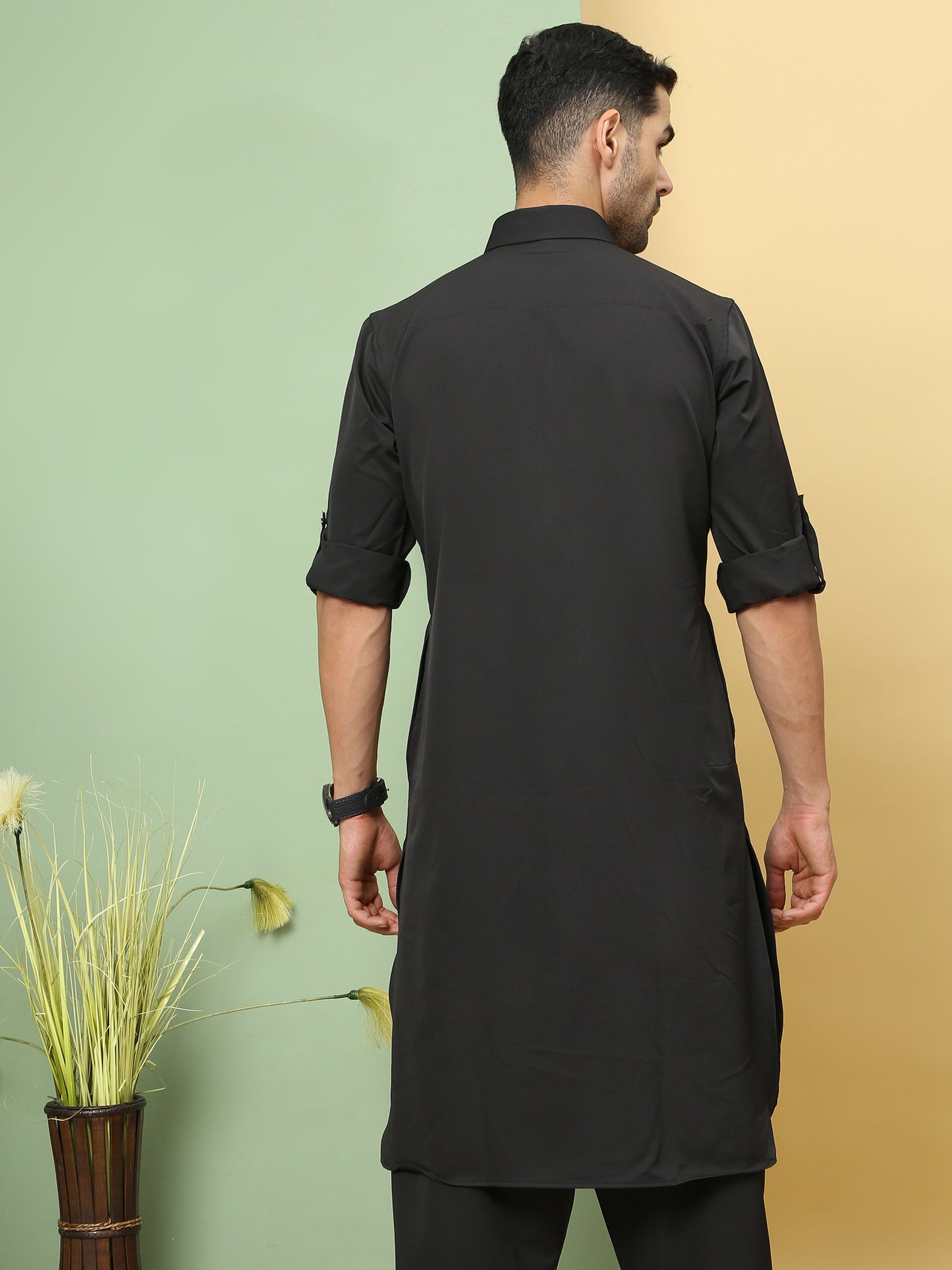 THUNDER SOLID PATHANI KURTA SET